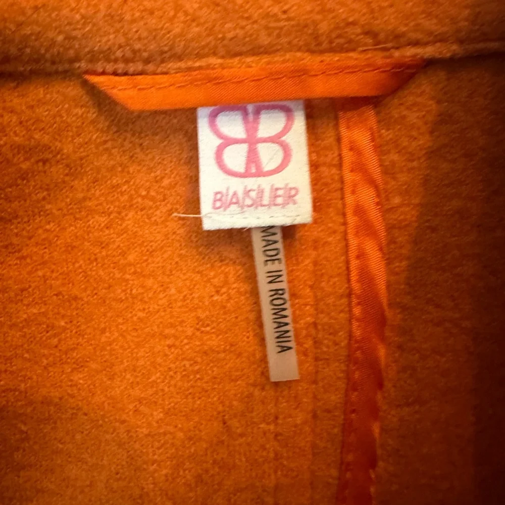 Basler Women's Orange Virgin Wool Coat - Picture 5 of 6